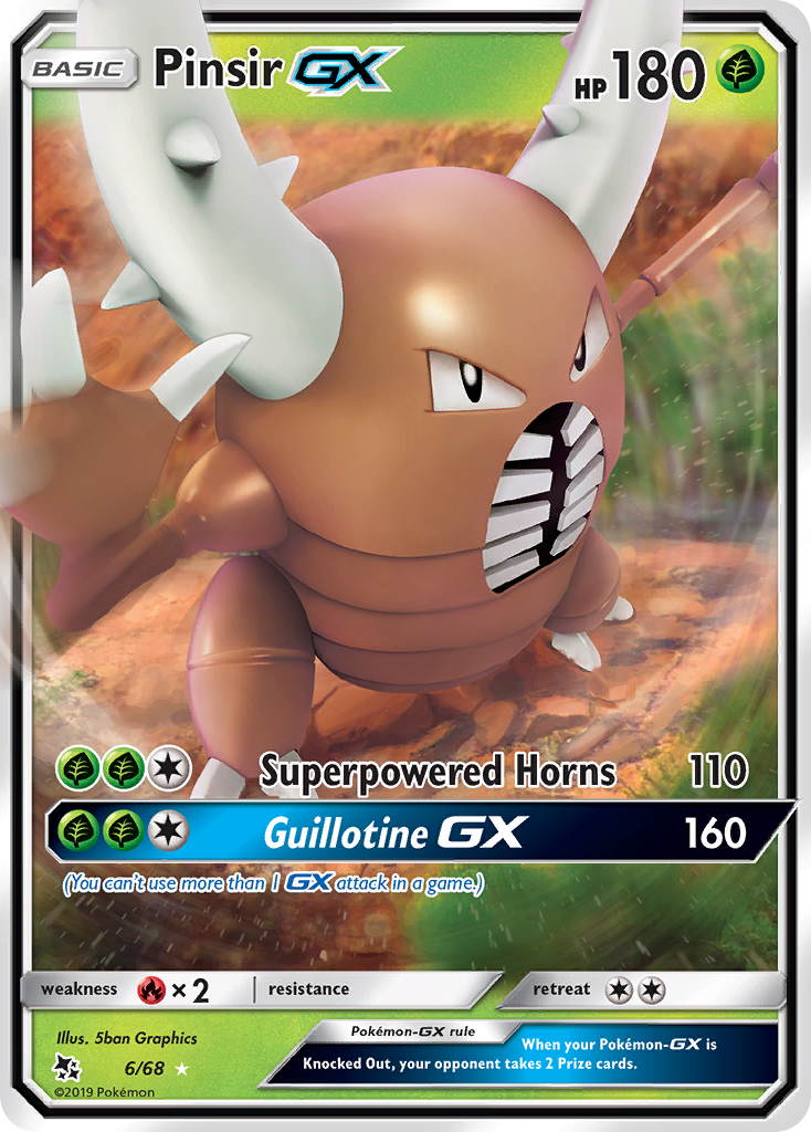 Pinsir GX (6/68) [Sun & Moon: Hidden Fates] - Destination Retro
