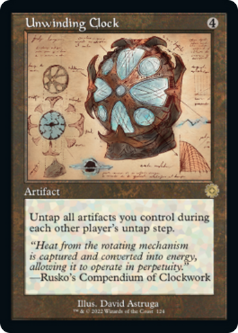 Unwinding Clock (Retro Schematic) [The Brothers' War Retro Artifacts] - Destination Retro