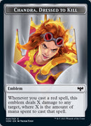 Chandra, Dressed to Kill Emblem [Innistrad: Crimson Vow Tokens] - Destination Retro