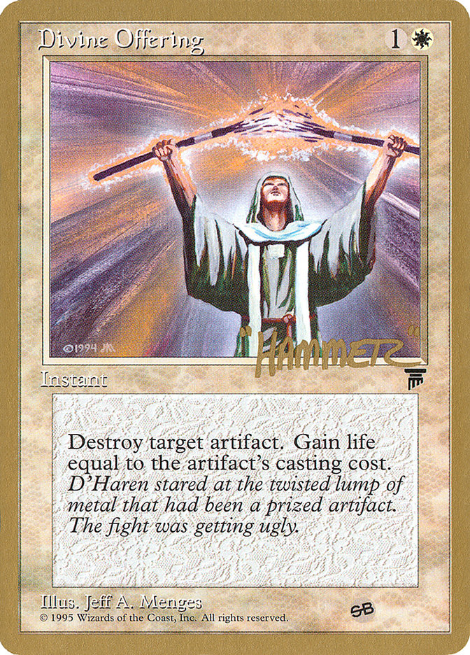 Divine Offering (Shawn "Hammer" Regnier) (SB) [Pro Tour Collector Set] - Destination Retro