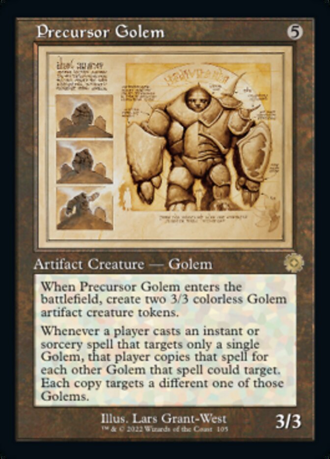 Precursor Golem (Retro Schematic) [The Brothers' War Retro Artifacts] - Destination Retro