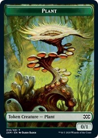 Plant // Saproling Double-sided Token [Double Masters Tokens] - Destination Retro