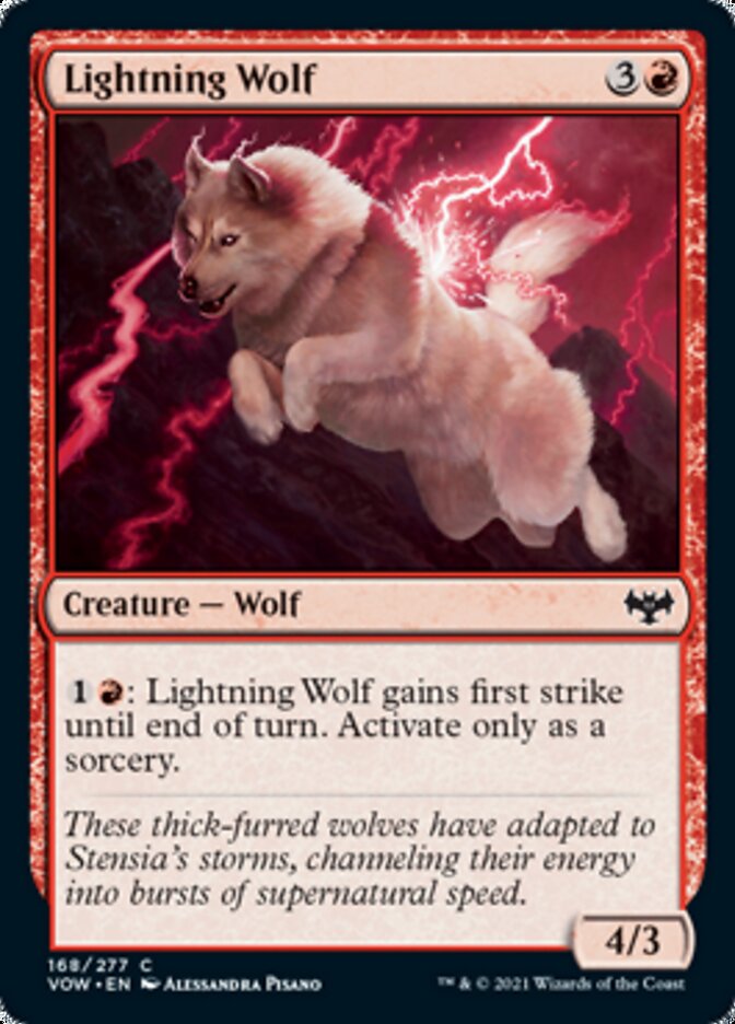 Lightning Wolf [Innistrad: Crimson Vow] - Destination Retro