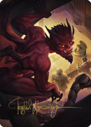 Nefarious Imp Art Card (Gold-Stamped Signature) [Commander Legends: Battle for Baldur's Gate Art Series] - Destination Retro