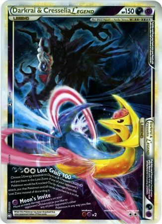 Darkrai & Cresselia LEGEND (99/102) (Jumbo Card) [HeartGold & SoulSilver: Triumphant] - Destination Retro