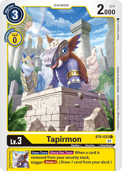 Tapirmon [BT6-032] [Double Diamond] - Destination Retro