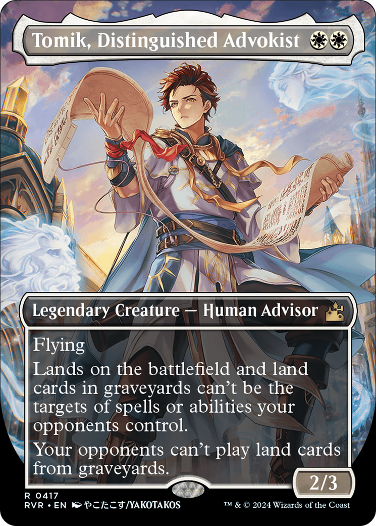 Tomik, Distinguished Advokist (Anime Borderless) [Ravnica Remastered] - Destination Retro