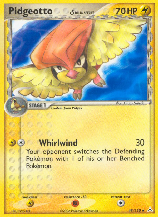 Pidgeotto (49/110) (Delta Species) [EX: Holon Phantoms] - Destination Retro