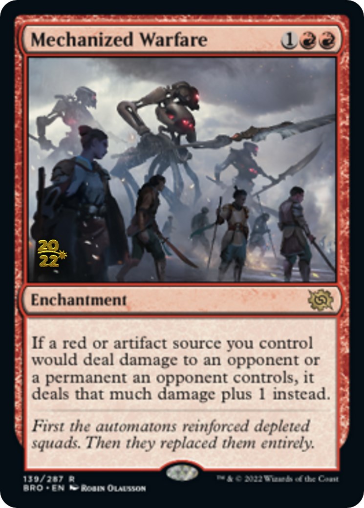 Mechanized Warfare [The Brothers' War: Prerelease Promos] - Destination Retro