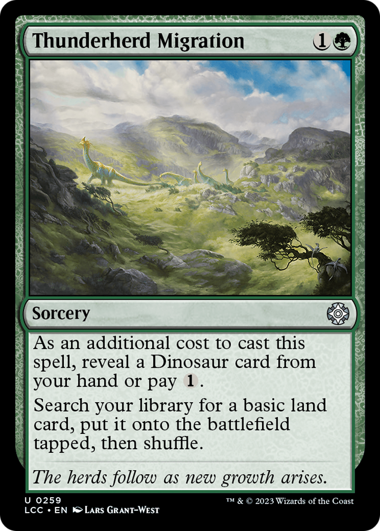 Thunderherd Migration [The Lost Caverns of Ixalan Commander] - Destination Retro