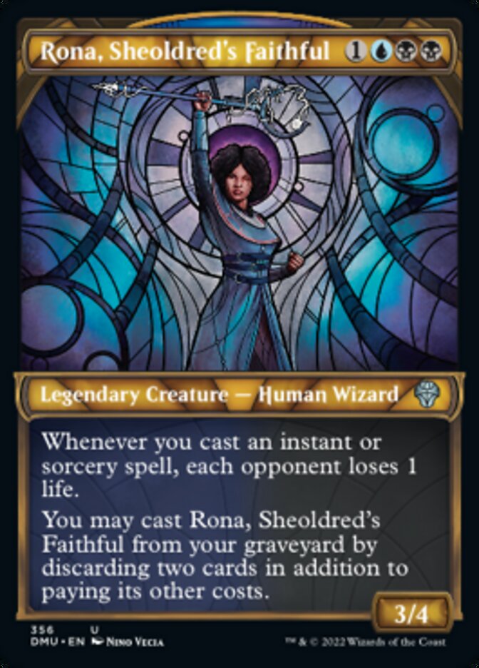 Rona, Sheoldred's Faithful (Showcase Textured) [Dominaria United] - Destination Retro