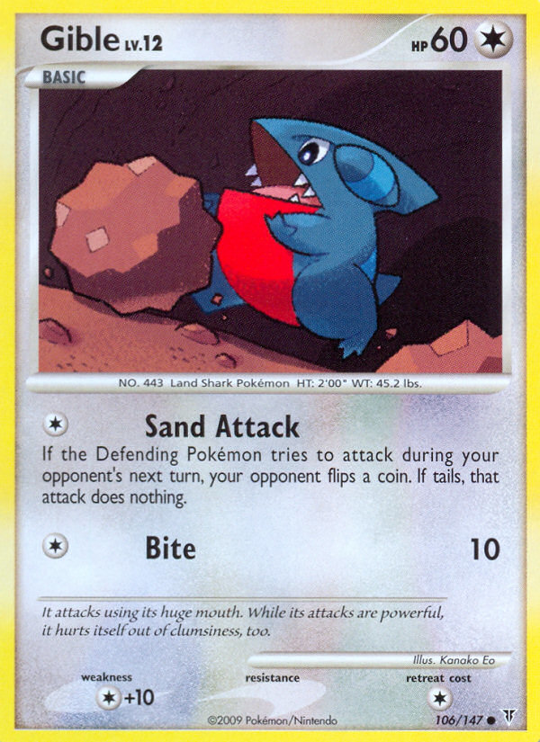 Gible (106/147) [Supreme Victors] - Destination Retro