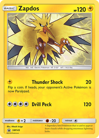 Zapdos (SM145) [Sun & Moon: Black Star Promos] - Destination Retro