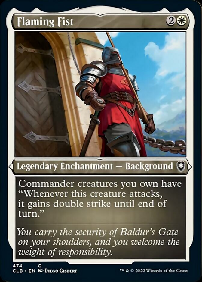 Flaming Fist (Foil Etched) [Commander Legends: Battle for Baldur's Gate] - Destination Retro