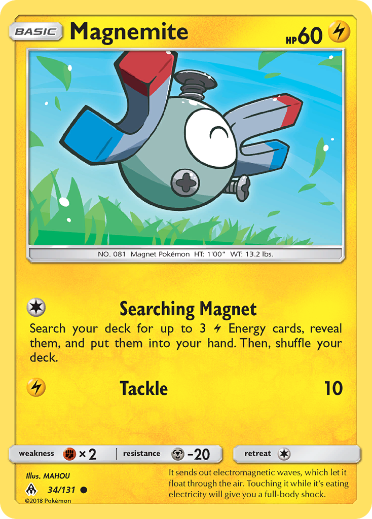 Magnemite (34/131) [Sun & Moon: Forbidden Light] - Destination Retro