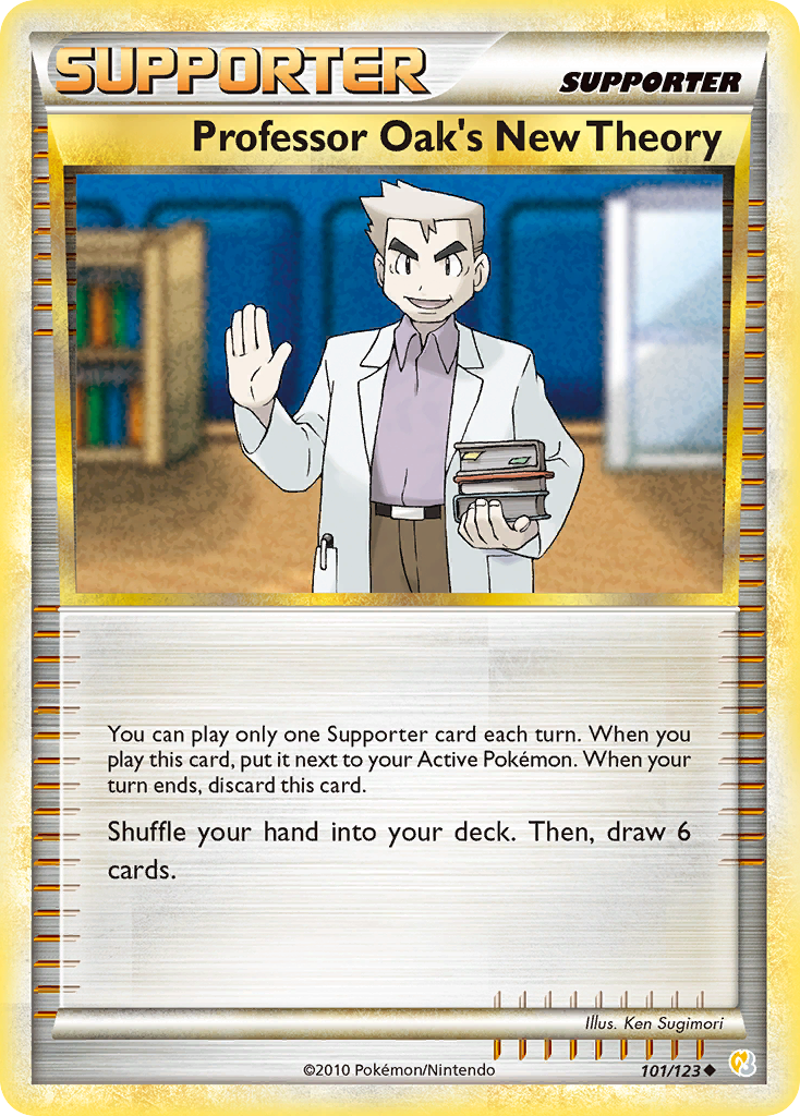 Professor Oak's New Theory (101/123) [HeartGold & SoulSilver: Base Set] - Destination Retro
