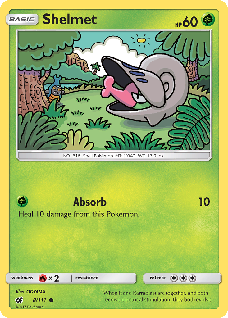 Shelmet (8/111) [Sun & Moon: Crimson Invasion] - Destination Retro