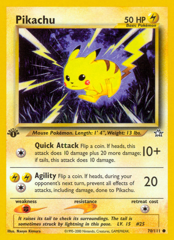 Pikachu (70/111) [Neo Genesis 1st Edition] - Destination Retro