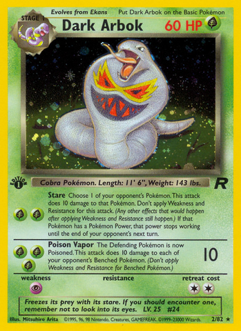 Dark Arbok (2/82) [Team Rocket 1st Edition] - Destination Retro