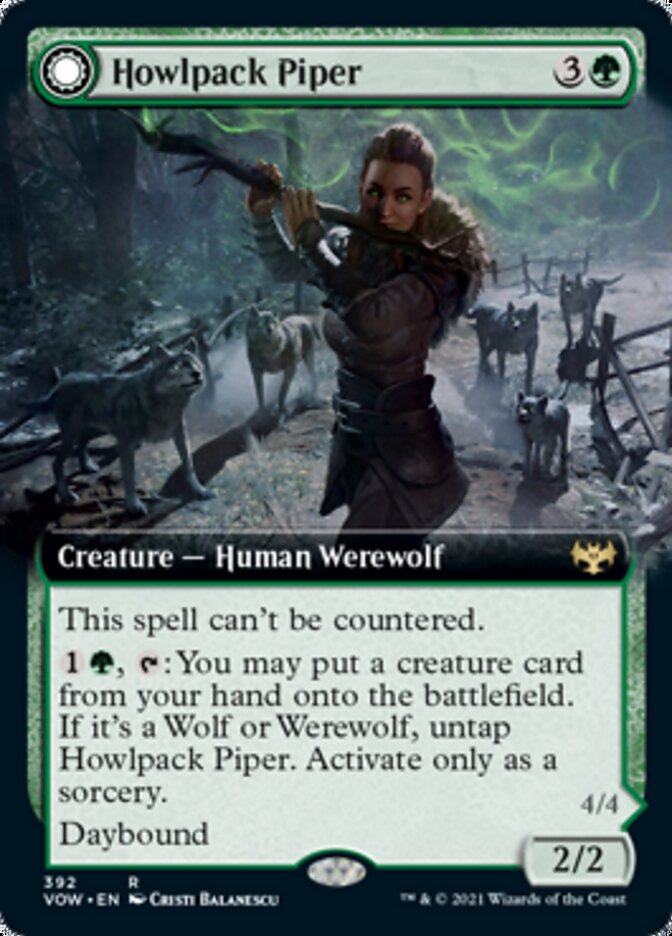 Howlpack Piper // Wildsong Howler (Extended) [Innistrad: Crimson Vow] - Destination Retro