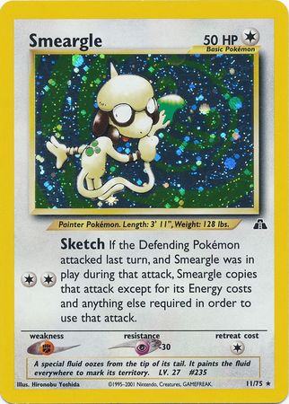 Smeargle (11/75) [Neo Discovery Unlimited] - Destination Retro