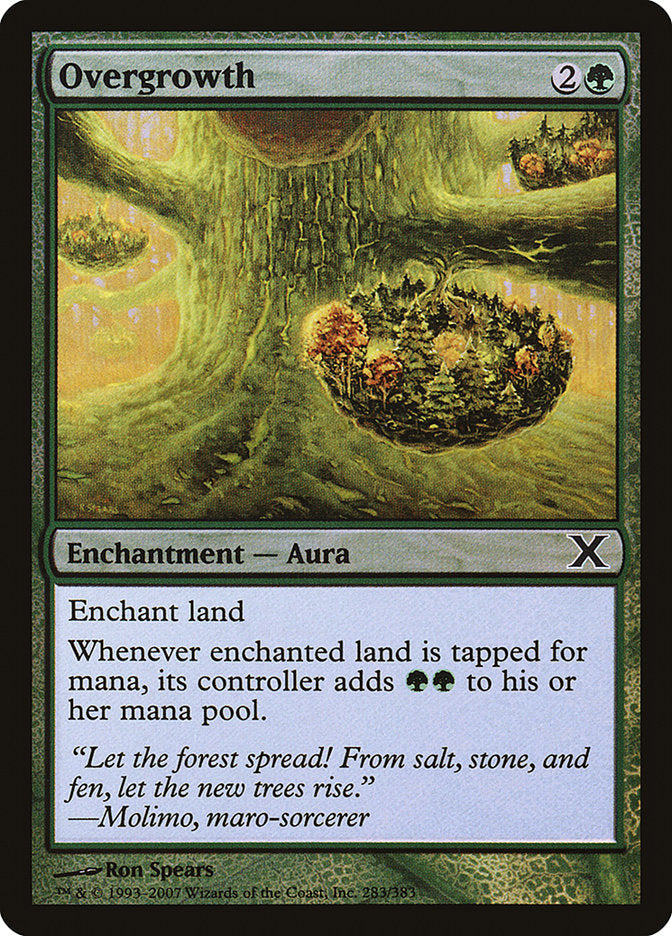 Overgrowth (Premium Foil) [Tenth Edition] - Destination Retro