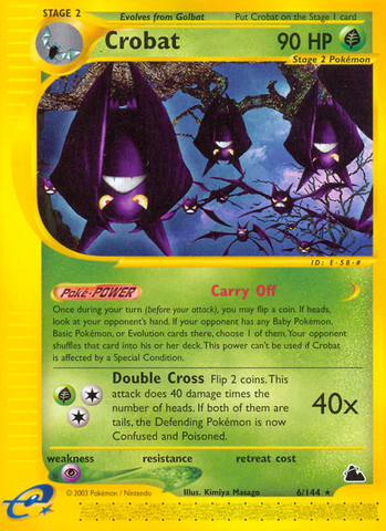 Crobat (6/144) [Skyridge] - Destination Retro