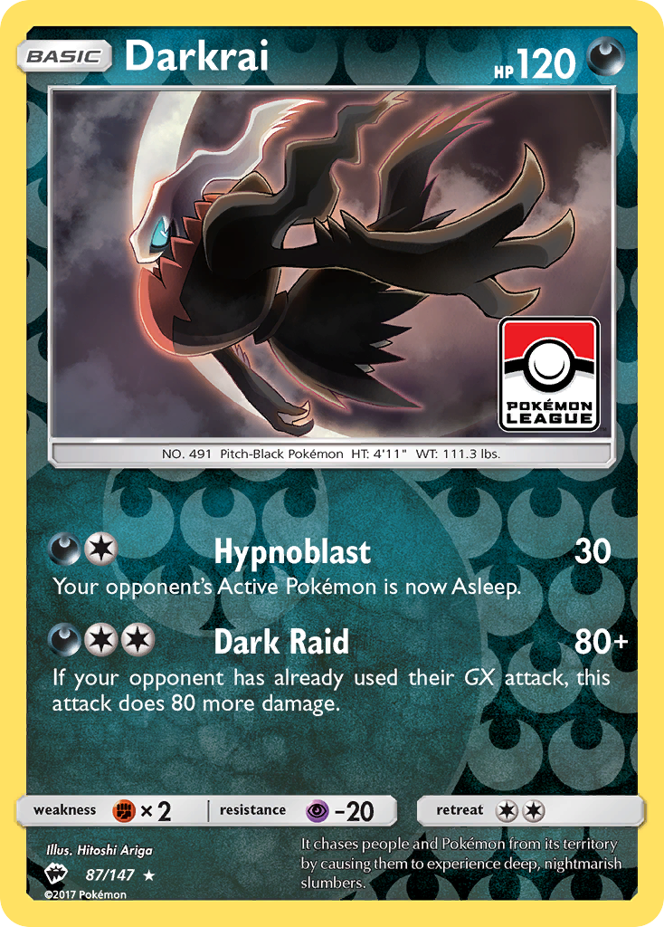 Darkrai (87/147) [Sun & Moon: Burning Shadows] - Destination Retro