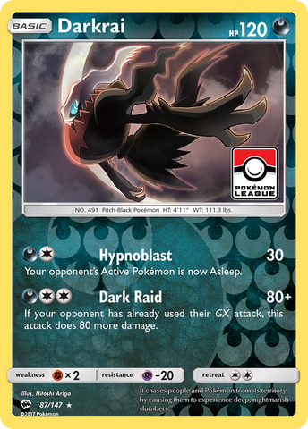 Darkrai (87/147) [Sun & Moon: Burning Shadows] - Destination Retro