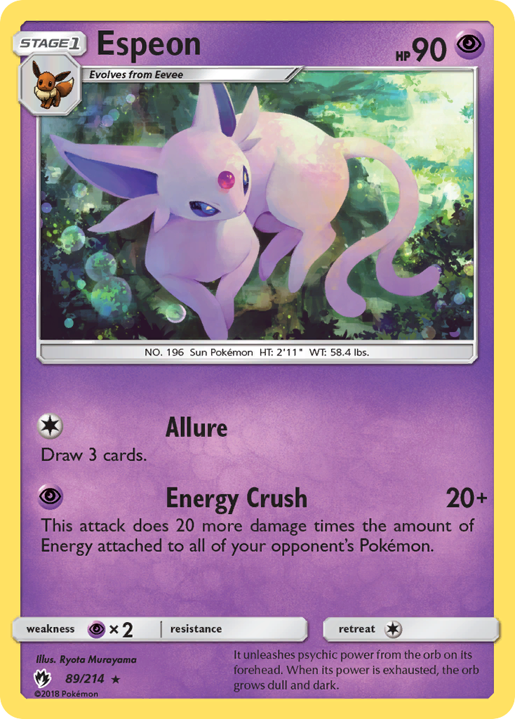 Espeon (89/214) [Sun & Moon: Lost Thunder] - Destination Retro