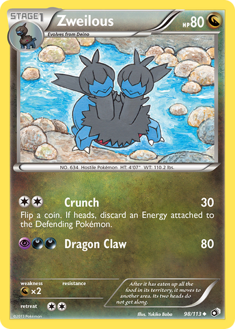 Zweilous (98/113) [Black & White: Legendary Treasures] - Destination Retro