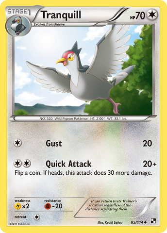 Tranquill (85/114) [Black & White: Base Set] - Destination Retro
