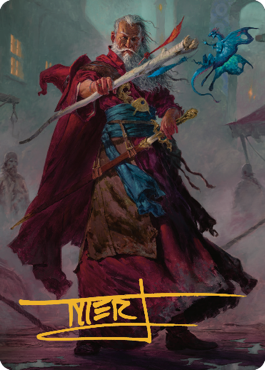 Elminster Art Card (64) (Gold-Stamped Signature) [Commander Legends: Battle for Baldur's Gate Art Series] - Destination Retro