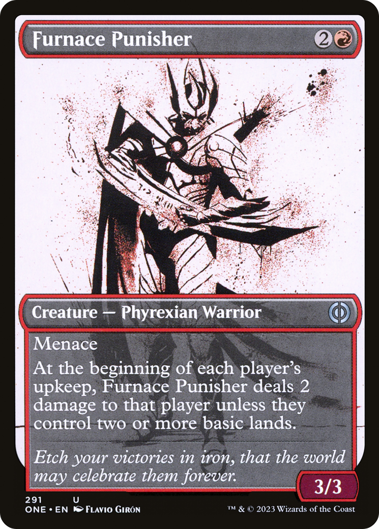 Furnace Punisher (Showcase Ichor) [Phyrexia: All Will Be One] - Destination Retro