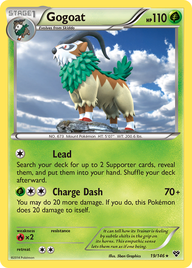 Gogoat (19/146) [XY: Base Set] - Destination Retro