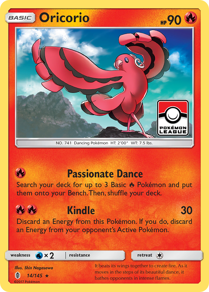 Oricorio (14/145) [Sun & Moon: Guardians Rising] - Destination Retro