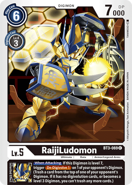 RaijiLudomon [BT3-069] [Release Special Booster Ver.1.5] - Destination Retro