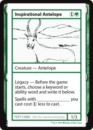 Inspirational Antelope (2021 Edition) [Mystery Booster Playtest Cards] - Destination Retro
