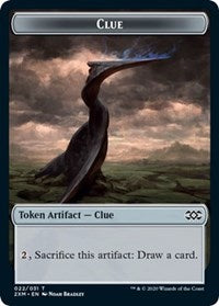 Clue // Wurm (030) Double-sided Token [Double Masters Tokens] - Destination Retro