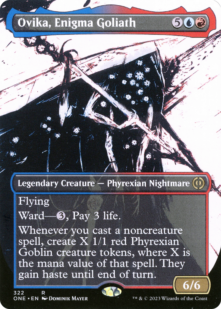 Ovika, Enigma Goliath (Borderless Ichor) [Phyrexia: All Will Be One] - Destination Retro