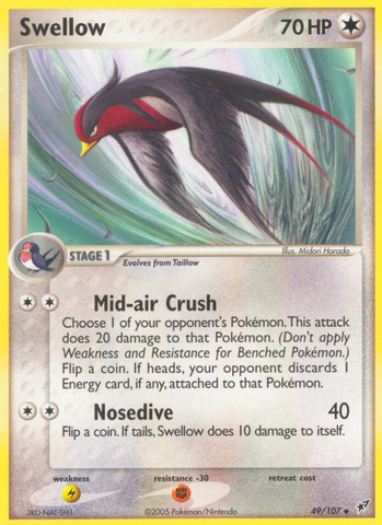Swellow (49/107) [EX: Deoxys] - Destination Retro