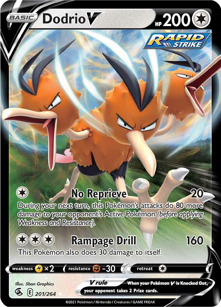 Dodrio V (201/264) [Sword & Shield: Fusion Strike] - Destination Retro