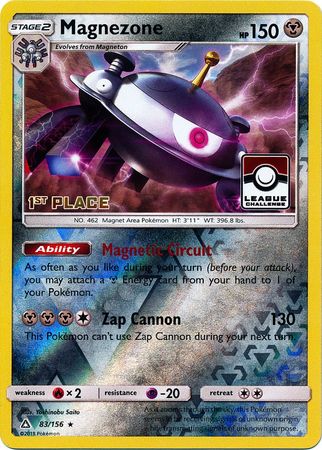 Magnezone (83/156) (League Promo 1st Place) [Sun & Moon: Ultra Prism] - Destination Retro
