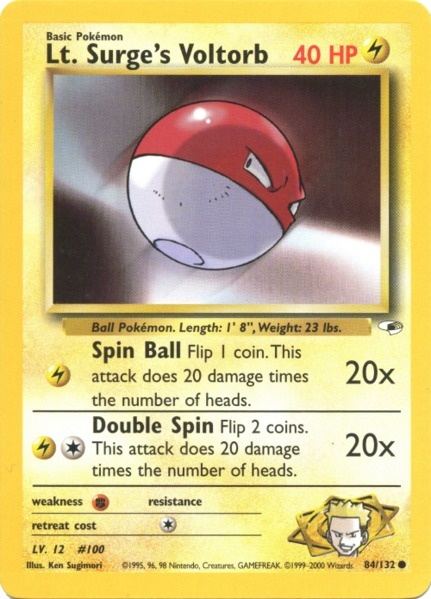 Lt. Surge's Voltorb (84/132) [Gym Heroes Unlimited] - Destination Retro