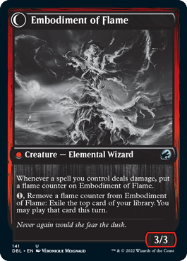 Flame Channeler // Embodiment of Flame [Innistrad: Double Feature] - Destination Retro