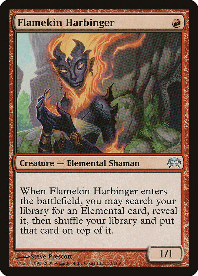 Flamekin Harbinger [Planechase] - Destination Retro