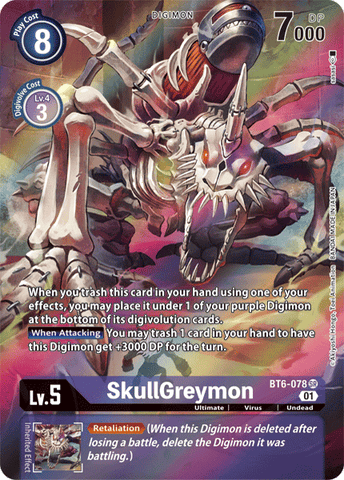 SkullGreymon [BT6-078] (Alternate Art) [Double Diamond] - Destination Retro