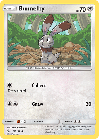 Bunnelby (97/131) [Sun & Moon: Forbidden Light] - Destination Retro