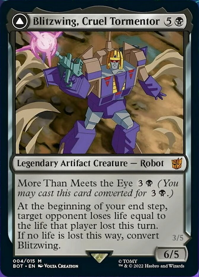 Blitzwing, Cruel Tormentor // Blitzwing, Adaptive Assailant [Universes Beyond: Transformers] - Destination Retro