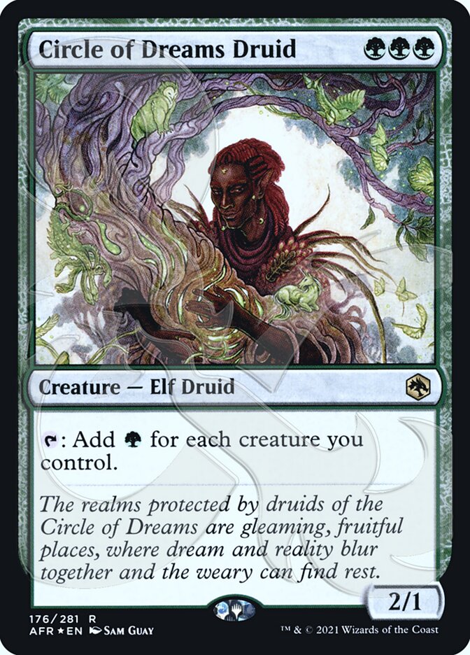 Circle of Dreams Druid (Ampersand Promo) [Dungeons & Dragons: Adventures in the Forgotten Realms Promos] - Destination Retro